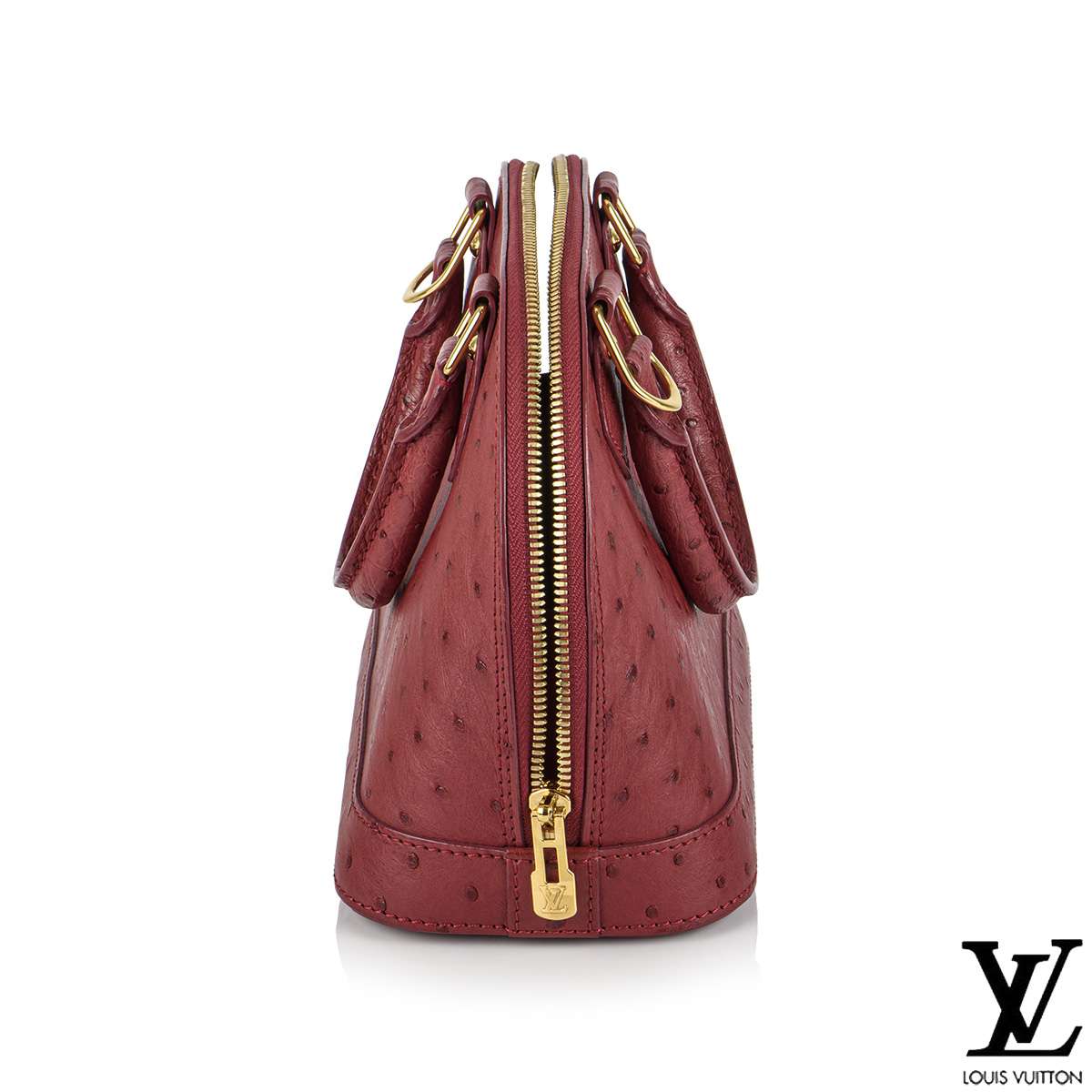 Louis Vuitton Fuchsia Ostrich Alma BB Bag